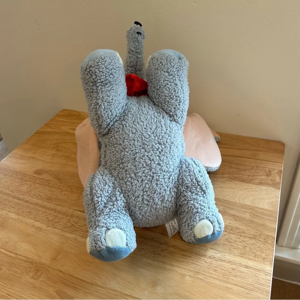 Disney Parks Dumbo The Elephant Plush‎ Stuffed Animal Gray With Yellow Hat